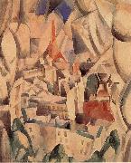 Delaunay, Robert The Window towards to City oil